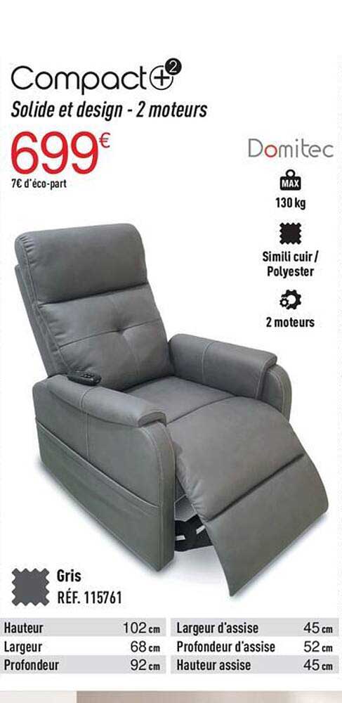 compact solide et design - 2 moteurs  domitec