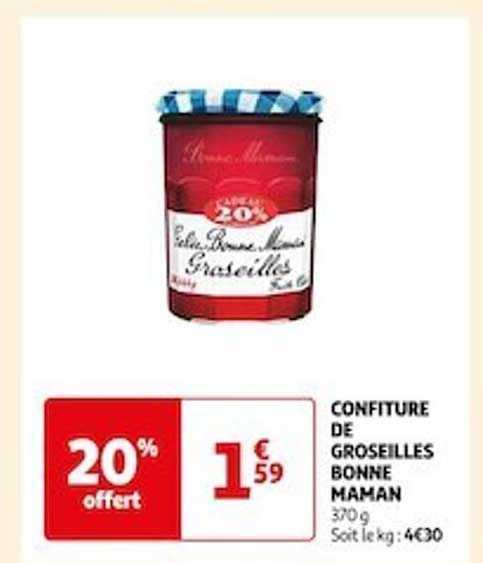 confiture de groseilles bonne maman