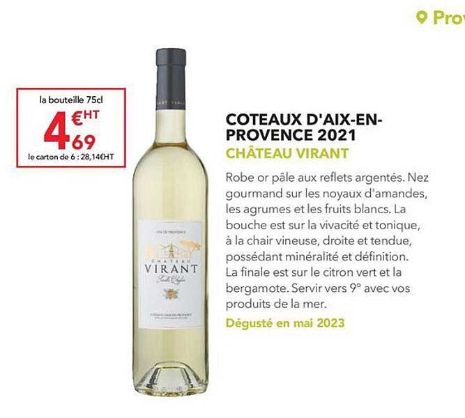 côteaux d'aix-en-provence 2021 château virant
