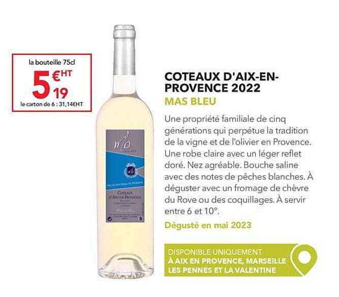 côteaux d'aix-en-provence mas bleu