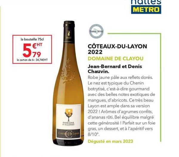 côteaux-du-layon 2022 domaine de clayou