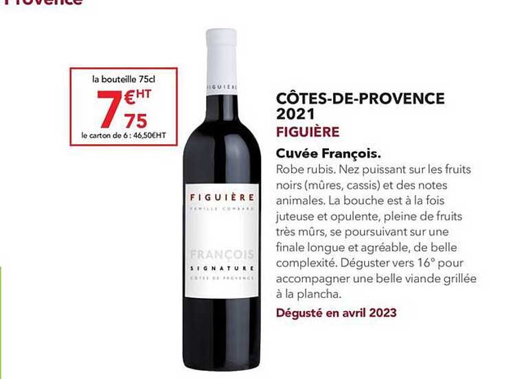 côtes-de-provence 2021 figuière cuvée francois