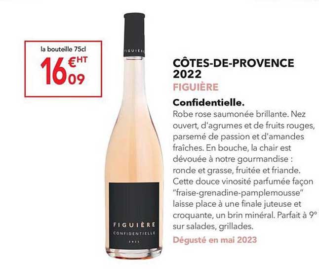 côtes-de-provence 2022 figuière confidentielle.