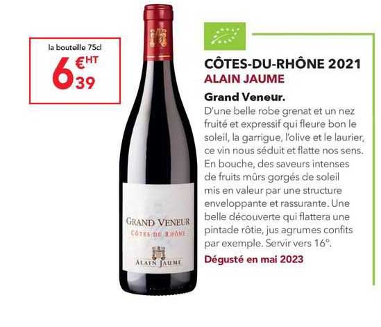 côtes-du-rhône 2021 alain jaume grand veneur