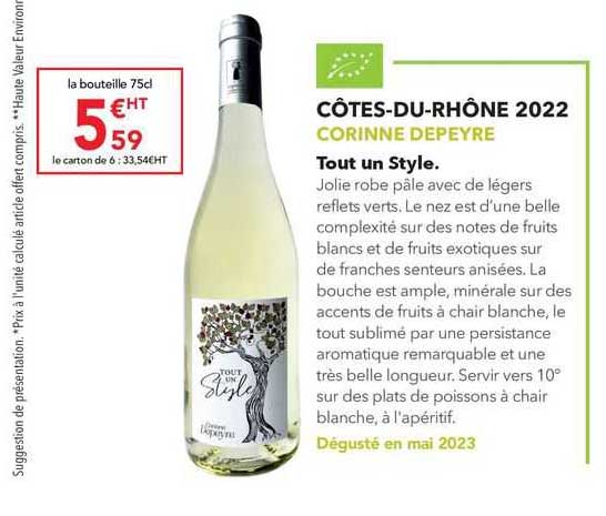 Côtes-du-rhône 2022 Corinne Depeyre