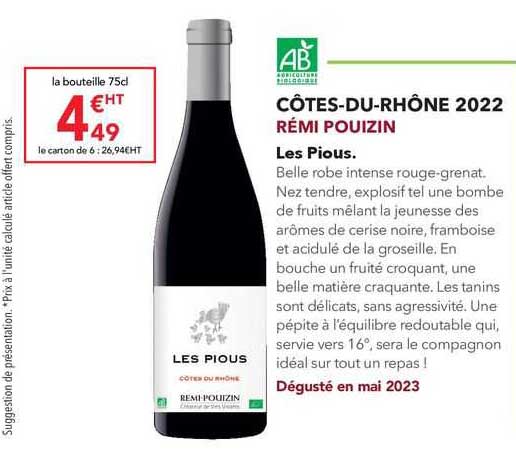 côtes-du-rhône 2022 rémi pouizin