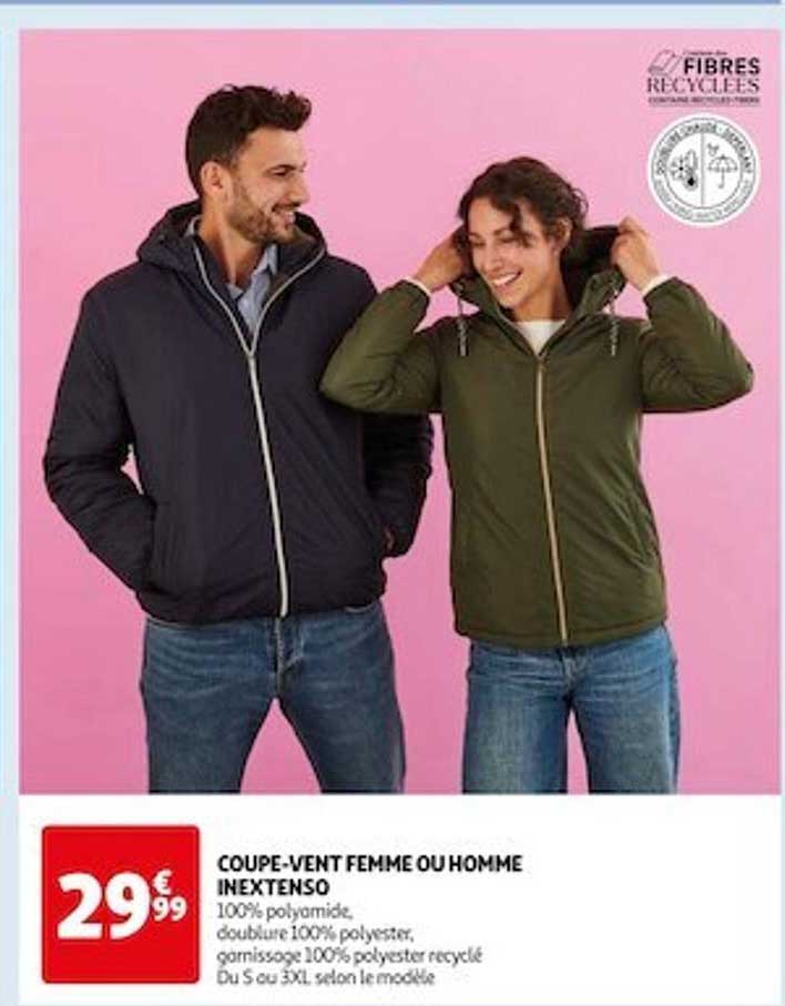 coupe-vent femme ou homme inextenso