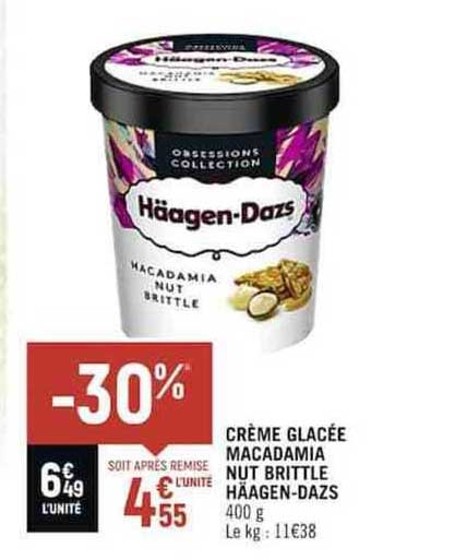 crème glacée macadamia nut brittle häagen-dazs