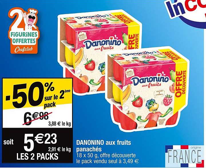 Danonino Aux Fruits Panachés