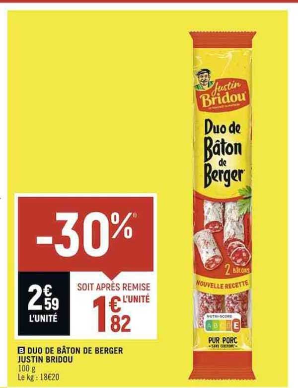 duo de bâton de berger justin bridou