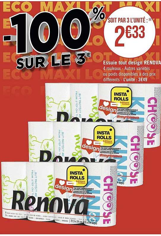 essuie tout design renova