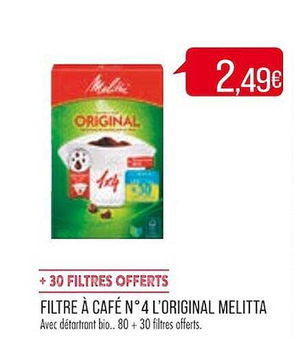 filtre à café n° 4 l'original melitta