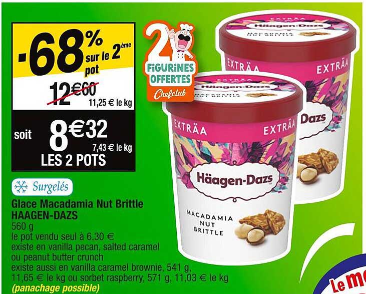 glace macadamia nut brittle  haagen-dazs