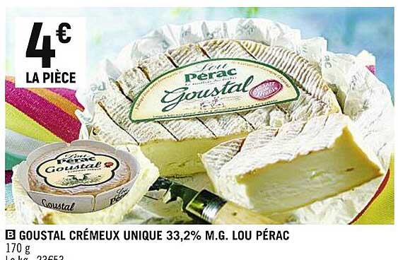 goustal crémeux unique 33.2% m.g lou pérac