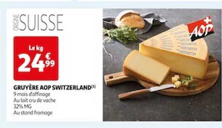 gruyère aop switzerland