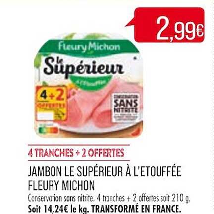 jambon le supérieur à l'etouffée fleury michon