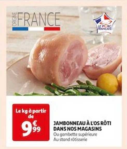 jambonneau à l'os rôti dans nos magasins