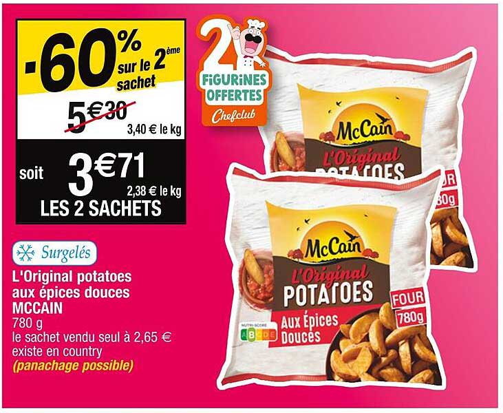 l'original potatoes  aux épices douces mccain