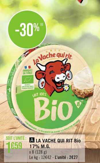la vache qui rit bio 17% m.g