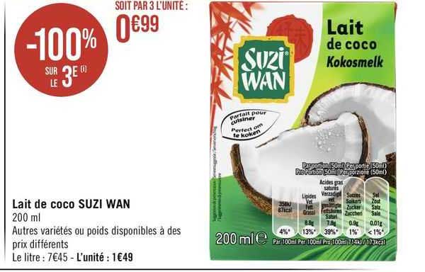 lait de coco suzi wan