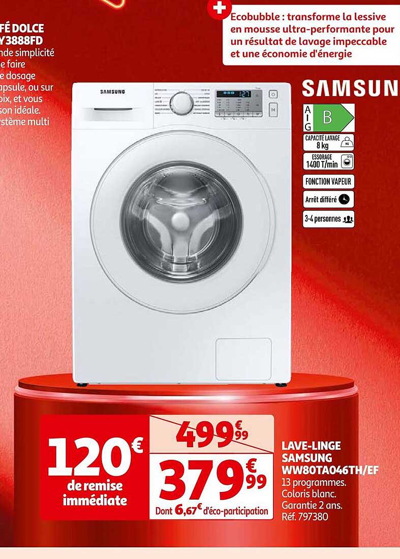 lave-linge samsung ww80ta046th/ef