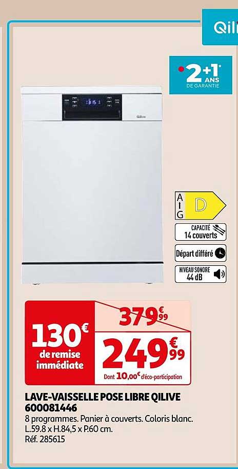 lave-vaisselle pose libre qilive 600081446
