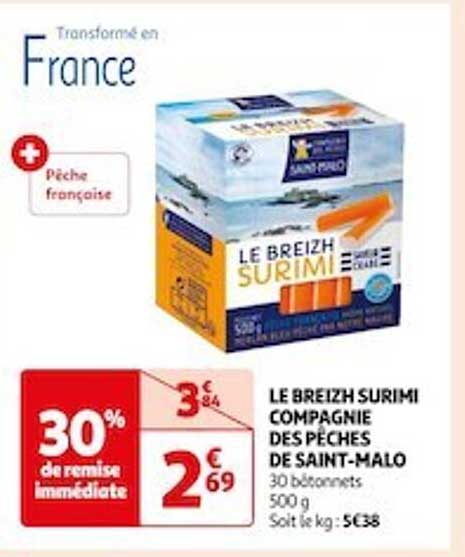 le breizh surimi compagnie des pêches de saint-malo