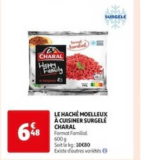 Le Haché Moelleux à Cuisiner Surgelé Charal