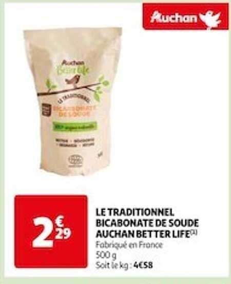 Le Traditionnel Bicarbonate De Soude Auchan Better Life