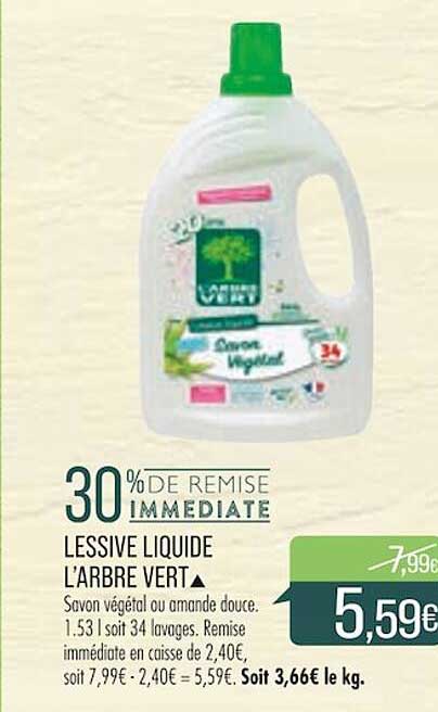 lessive liquide l'arbre vert