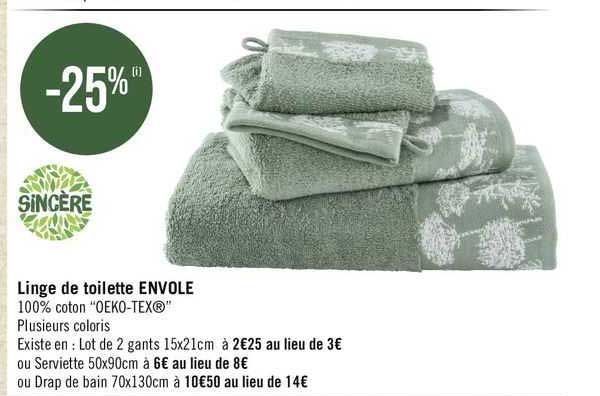 Linge De Toilette Envole Sincère