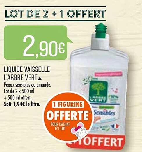 liquide vaisselle l'arbre vert