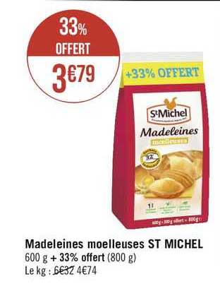 Madeleines Moelleuses St Michel