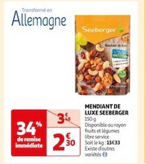 mendiant de luxe seeberger