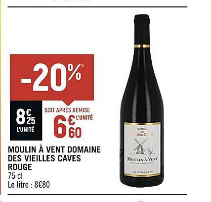 moulin à vent domaine des vieilles caves rouge