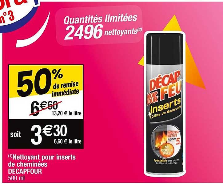 nettoyant pour inserts de cheminées décapfour