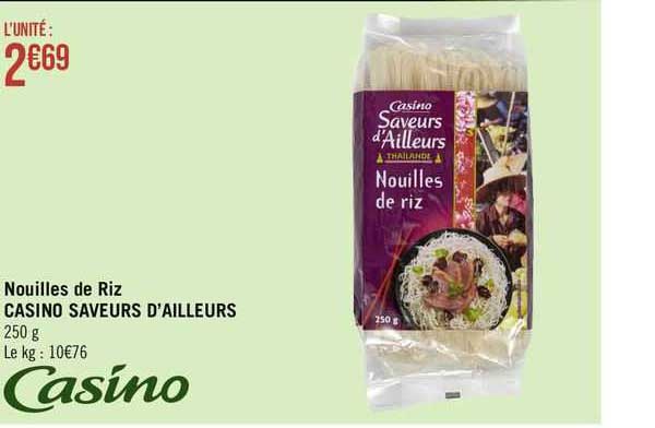 nouilles de riz casino saveurs d'ailleurs