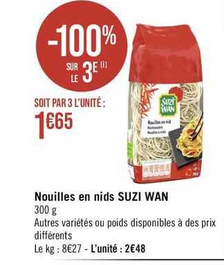 nouilles en nids suzi wan