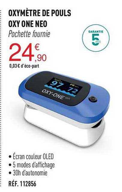 Oxymètre De Pouls Oxy One Neo