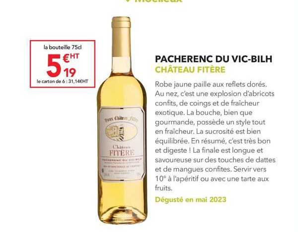 pacherenc du vic-bilh château fitère