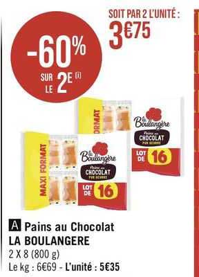 Pains Au Chocolat La Boulangère