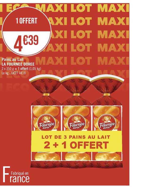 pains au lait la fournée dorée