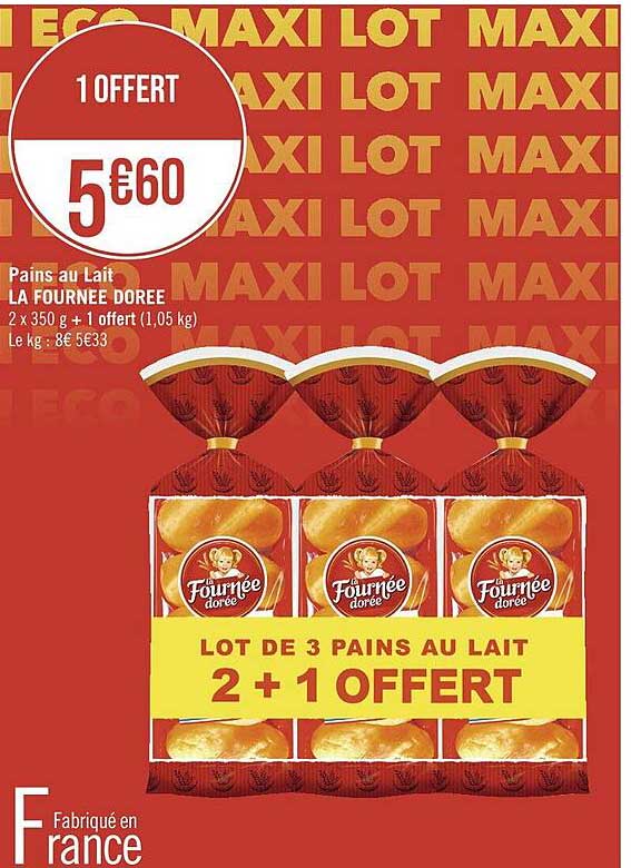 pains au lait la fournée dorée
