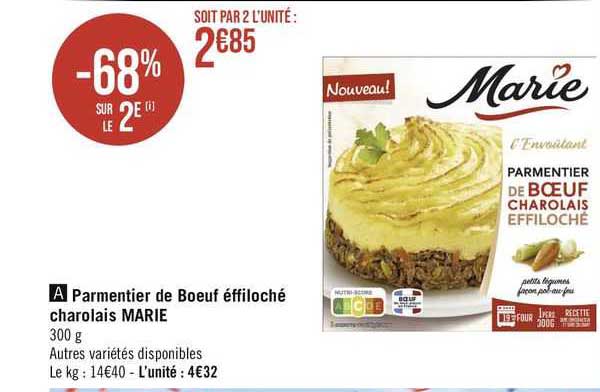 Parmentier De Bœuf Effiloché Charolais Marie