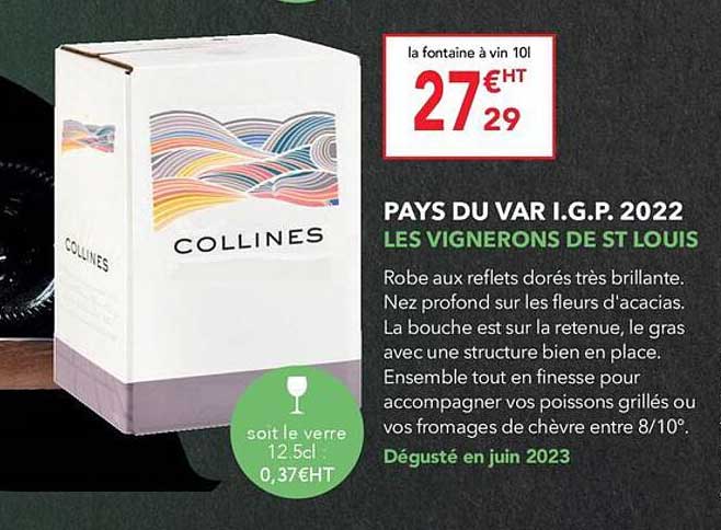 pays du var i.g.p. 2022 les vignerons de st louis
