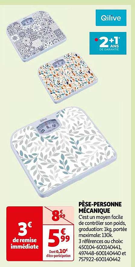pèse-personne mécanique qilive