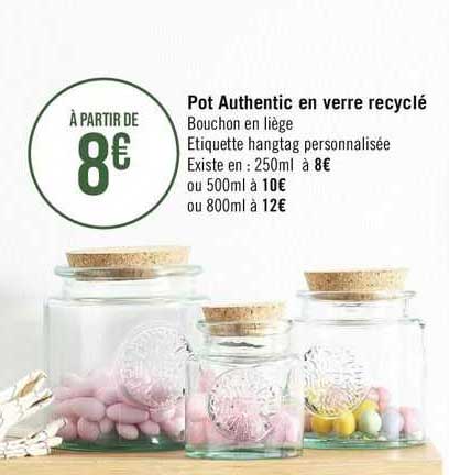 Pot Authentic En Verre Recyclé
