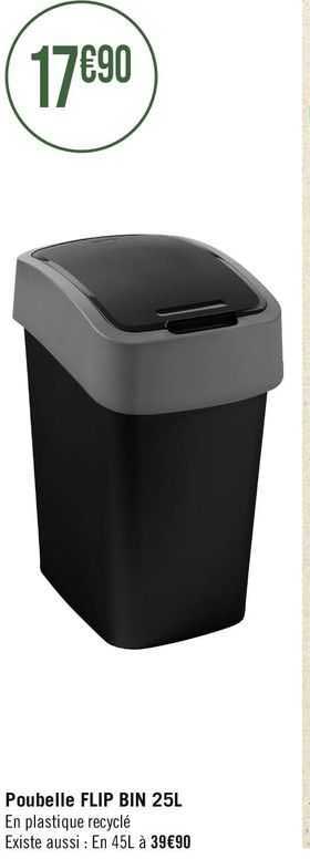 poubelle flip bin 25 l