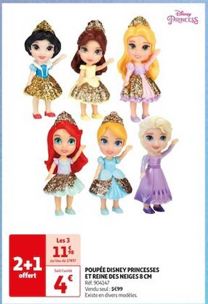 poupée disney princesses et reine des neiges 8 cm