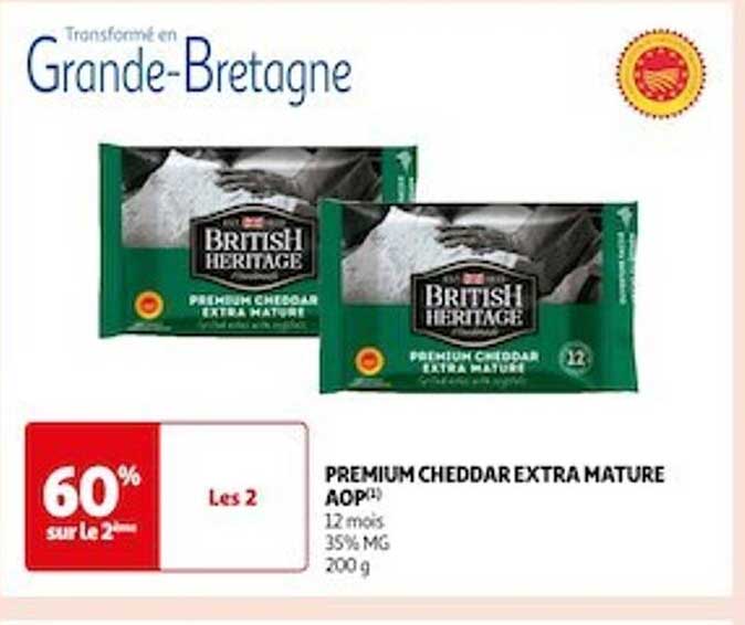 premium cheddar extra mature aop
